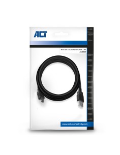 ACT AC3050 | USB 2.0 Kabel | USB-A naar Mini-USB-B | 1.8m | Zwart