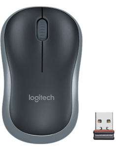 Logitech M185 | Draadloze Muis | Links- en Rechtshandig | RF | 1000 DPI | Zwart/Grijs