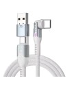 Statik PowerPivot data- en snellaadkabel -3mtr - usb-c to usb-c white Kabel