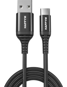 MagStack Oplaadkabel - 1mtr - usb A to USB C zwart Kabel