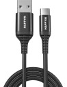 MagStack Oplaadkabel - 1mtr - usb A to USB C zwart Kabel