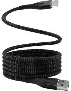 Statik MagStack USB A to Lightning MFI - zwart - 2mtr Kabel