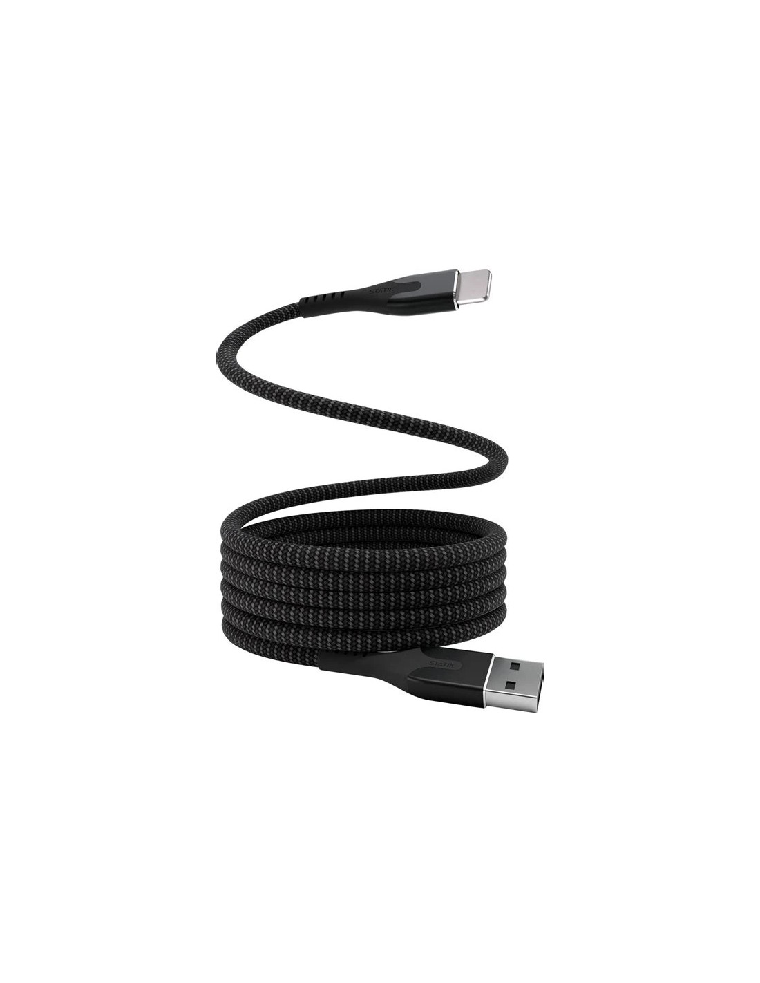 Statik MagStack USB A to Lightning MFI - zwart - 2mtr Kabel