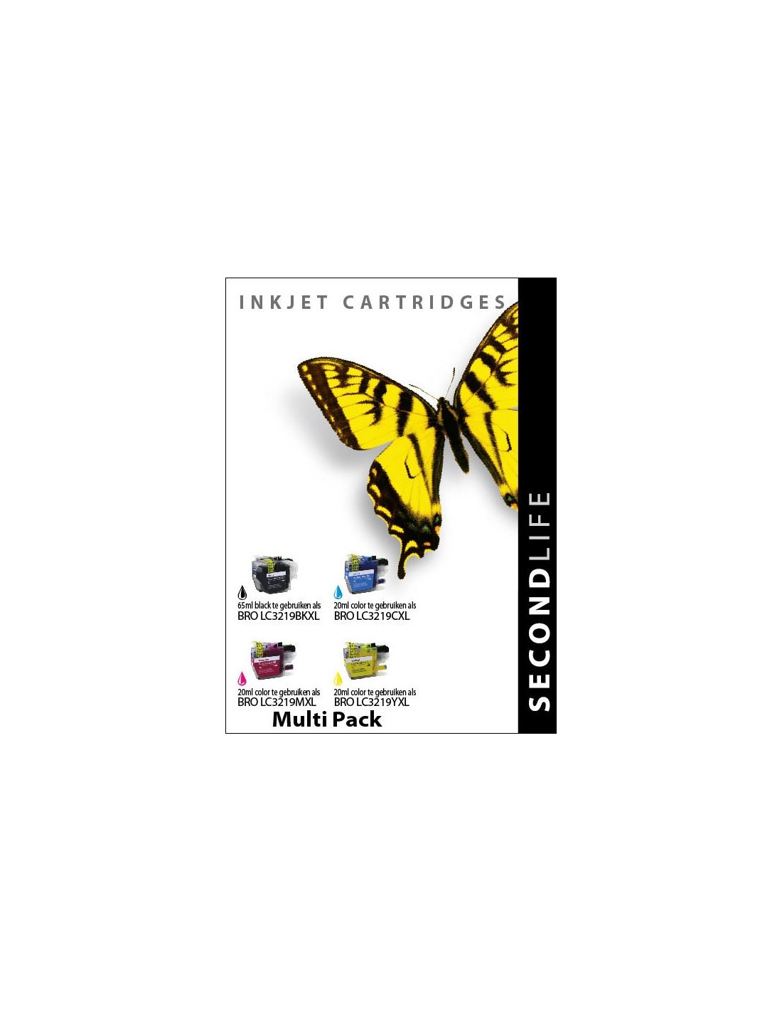 SecondLife - Multipack Brother LC 3217 / 3219 XL BK  C  M en Y