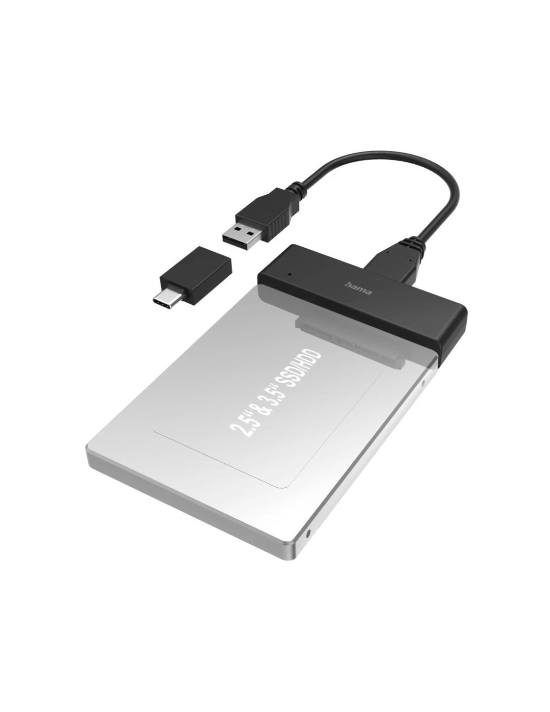 USB-adapter voor harde schijf voor 2,5 en 3,5 SSD- en HDD-harde schijven