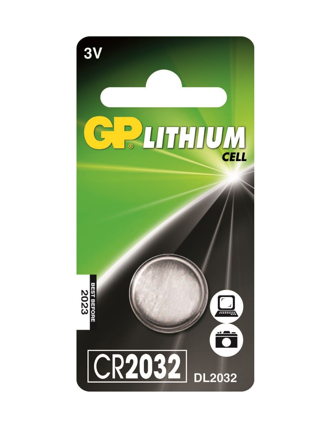 GP Lithium CR2032 Knoopcel Batterij (1-pack)