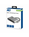 ACT AC7040 | USB-C naar HDMI multiport adapter | Met ethernet | Zilver
