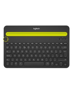 Logitech Bluetooth® Multi-Device Keyboard K480 toetsenbord QWERTY US International Zwart, Limoen