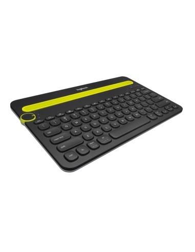 Logitech Bluetooth® Multi-Device Keyboard K480 toetsenbord QWERTY US International Zwart, Limoen