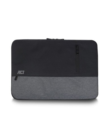 ACT AC8545 laptoptas 39,6 cm (15.6") Opbergmap sleeve Zwart, Grijs