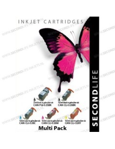 SecondLife - Multipack Canon 525 Black & 526 Serie