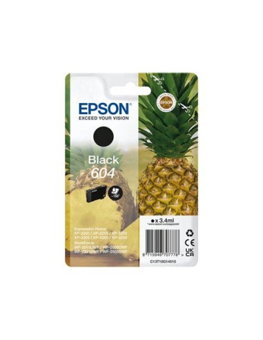 Epson 604 inktcartridge 1 stuk(s) Origineel Normaal rendement Zwart