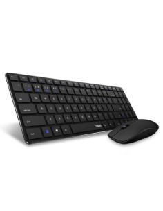 Rapoo 9300M Wireless Keyboard + Mouse Desktopset - Black