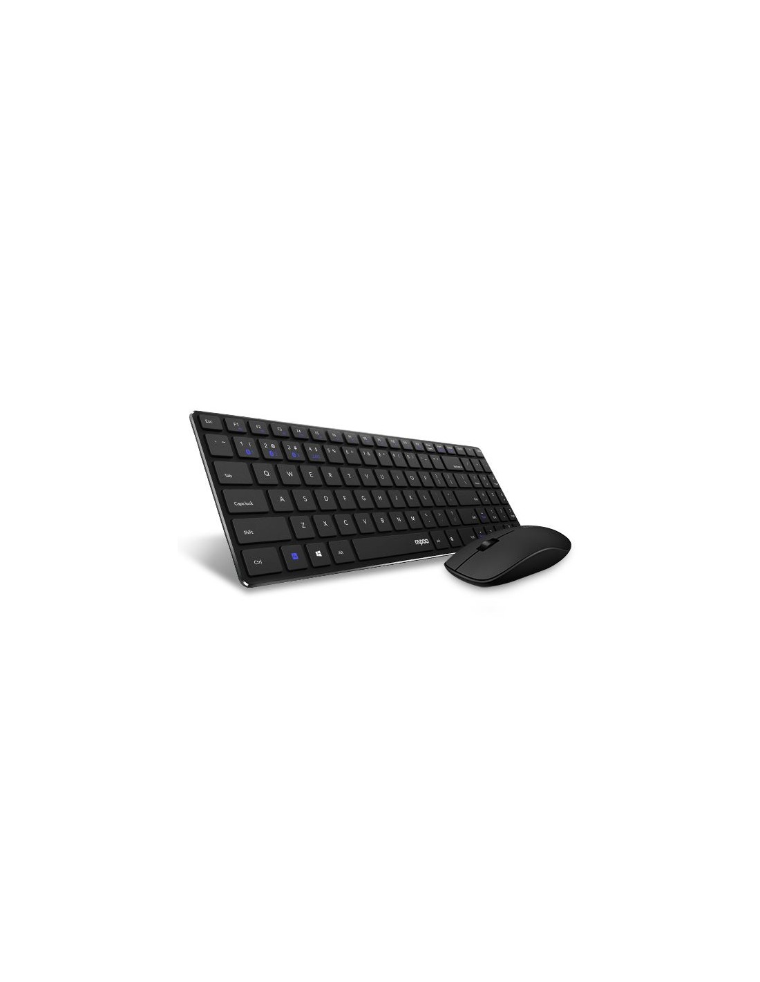 Rapoo 9300M Wireless Keyboard + Mouse Desktopset - Black