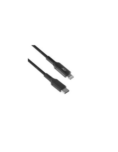 ACT AC3095 Lightning-kabel 1 m Zwart