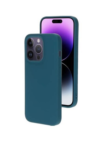 Mobiparts Silicone Cover Apple iPhone 14 Pro Blueberry Blue Smartphone accessoires