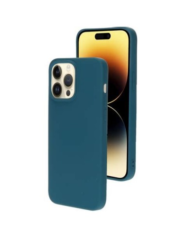 Mobiparts Silicone Cover Apple iPhone 14 Pro Max Blueberry Blue Smartphone accessoires