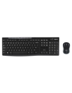 Logitech Wireless Combo MK270 toetsenbord Inclusief muis Thuis USB QWERTZ Duits Zwart