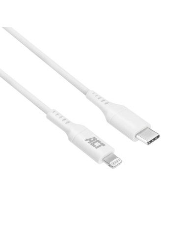 ACT USB 2.0 laad- en datakabel C male - Lightning male 2 meter, MFI gecertificeerd