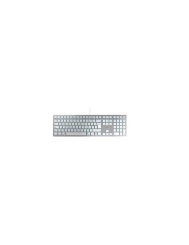 CHERRY KC 6000C FOR MAC toetsenbord Universeel USB QWERTY Amerikaans Engels Zilver