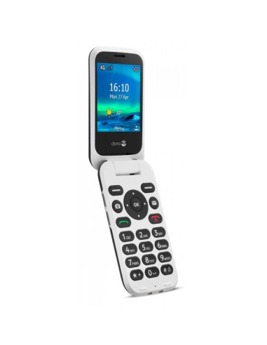 Doro 6880 - 4G Eenvoudige klaptelefoon (zwart-wit) Smartphone