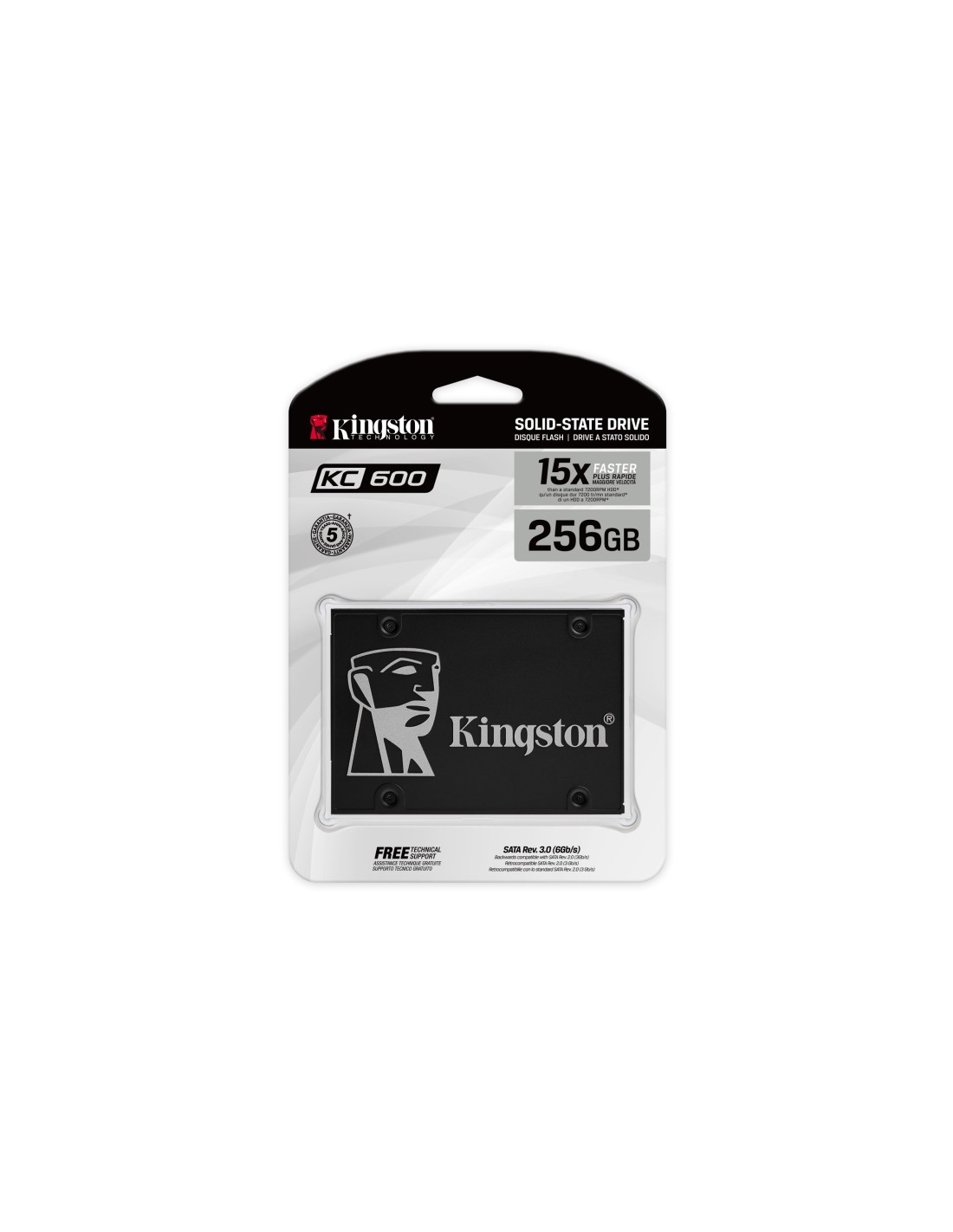 Kingston Technology 256G SSD KC600 SATA3 2.5"