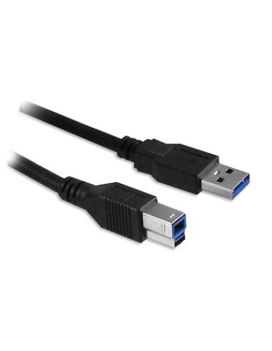 Ewent 3m, USB 3.0-A - USB 3.0-B USB-kabel USB 3.2 Gen 1 (3.1 Gen 1) USB A USB B Zwart