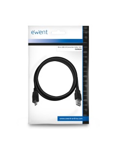 Ewent EW9628 USB-kabel USB 2.0 1,8 m USB A Micro-USB B Zwart