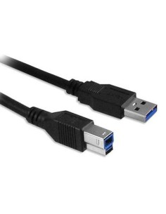 Ewent EW9623 USB-kabel USB 3.2 Gen 1 (3.1 Gen 1) 1,8 m USB A USB B Zwart