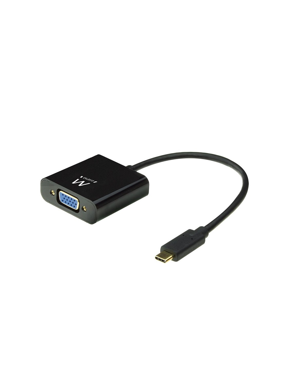 Ewent EW9821 video kabel adapter 0,15 m USB Type-C VGA (D-Sub) Zwart