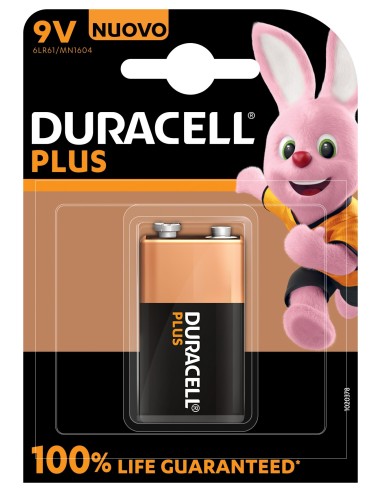 Duracell Plus 100 Wegwerpbatterij 9V Alkaline