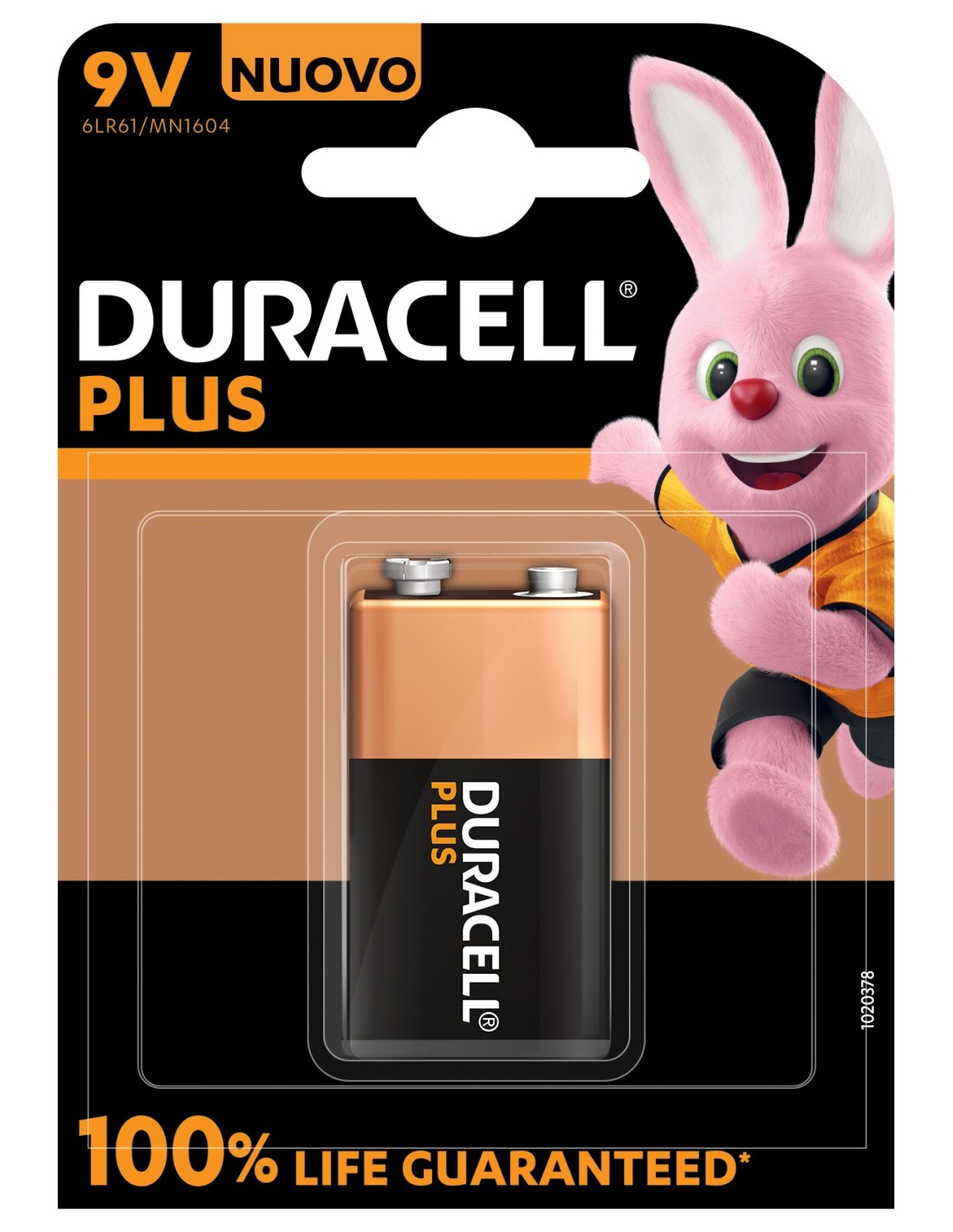 Duracell Plus 100 Wegwerpbatterij 9V Alkaline