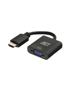 ACT 0,15 meter HDMI-A male naar VGA female adapter, met audio