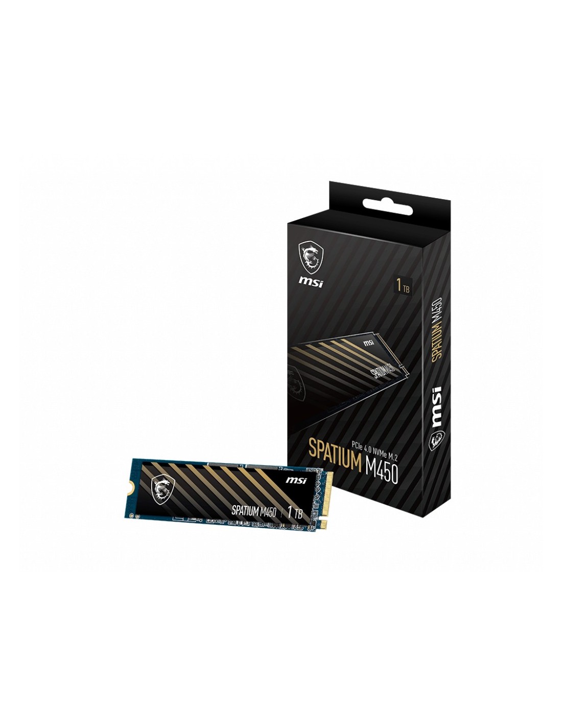 MSI SPATIUM M450 PCIe 4.0 NVMe M.2 1 TB PCI Express 4.0 3D NAND