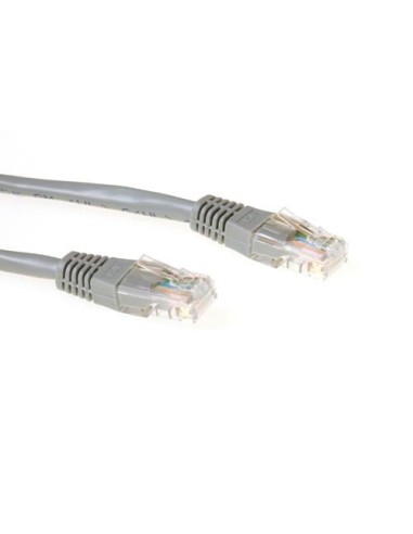 ACT Grijze 1 meter U UTP CAT5E patchkabel met RJ45 connectoren