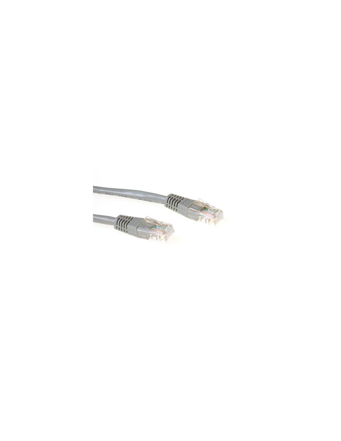 ACT Grijze 1 meter U UTP CAT5E patchkabel met RJ45 connectoren