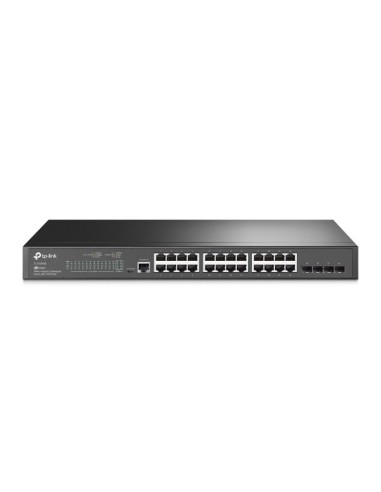 TP-Link JetStream TL-SG3428 netwerk-switch Managed L2 L3 Gigabit Ethernet (10 100 1000) 1U Zwart