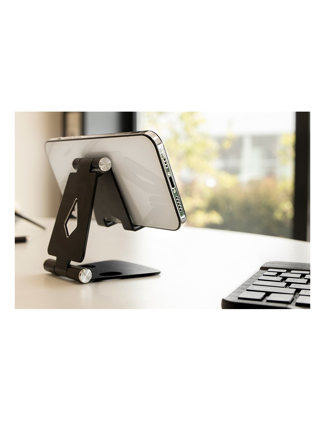 Mobiparts Phone Stand Holder Metal size M - Black