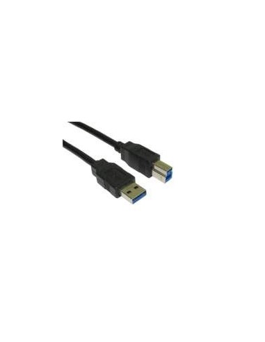 Ewent 3m, USB 3.0-A - USB 3.0-B USB-kabel USB 3.2 Gen 1 (3.1 Gen 1) USB A USB B Zwart