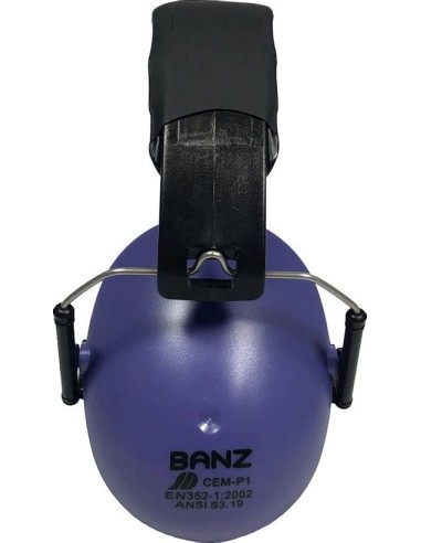 Banz EM059 Earmuffs Gehoorbescherming voor Kinderen van 2-12 Jaar (Donker Paars) Gehoorbescherming