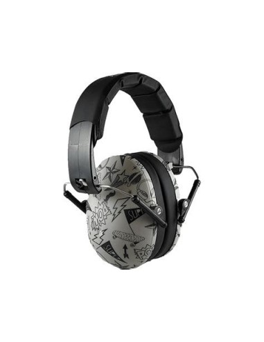 Banz EM040 Earmuffs Gehoorbescherming voor Kinderen van 2-12 Jaar (Graffiti) Gehoorbescherming