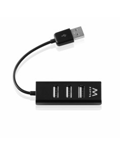 Ewent EW1123 interface hub USB 2.0 480 Mbit s Zwart