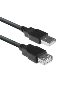 Ewent EW9624 USB-kabel 1,8 m USB 2.0 USB A Zwart