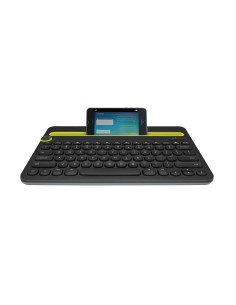 Logitech Bluetooth® Multi-Device Keyboard K480 toetsenbord Universeel QWERTY US International Zwart, Limoen