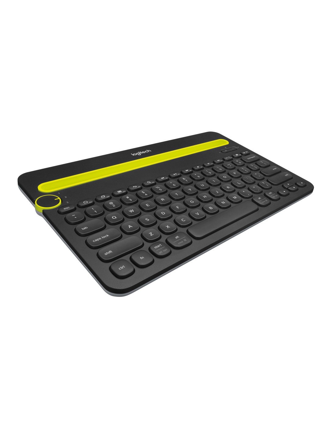 Logitech Bluetooth® Multi-Device Keyboard K480 toetsenbord Universeel QWERTY US International Zwart, Limoen