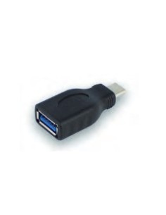 Ewent EW9642 tussenstuk voor kabels USB Type-C USB Type-A Zwart