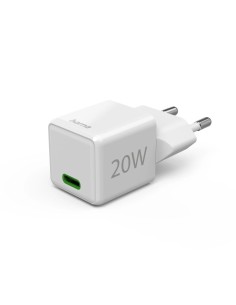 Hama Super-Mini-Charger, PD Qualcomm, USB-C 20W, wit Adapter