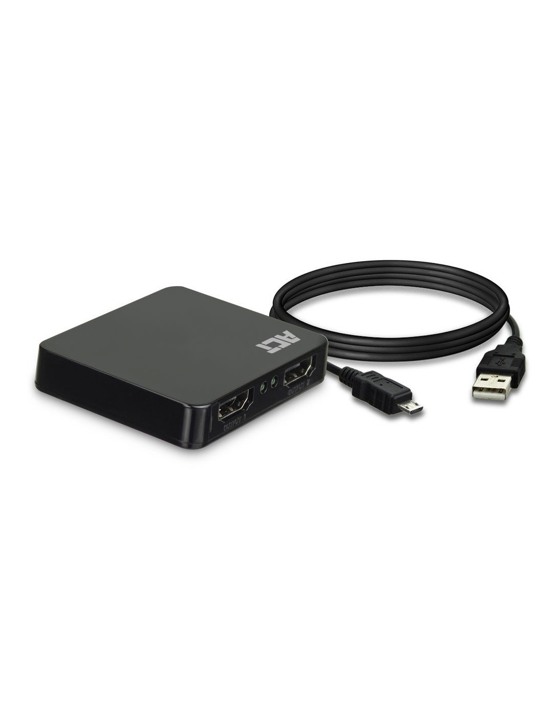 1 x 2 HDMI splitter 4K@30Hz USB powered