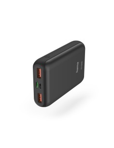 Hama Power Pack "PD10-HD", 10000mAh, 2x USB-A, 1x USB-C, voor snelladen, antr. Powerbank