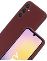 Mobiparts Silicone Cover Samsung Galaxy A25 Plum Red Smartphone accessoires